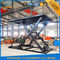 CE TUV SGS 3.3M Hydraulic Scissor Car Lifts For Small Garages 3000kg Loading Capacity